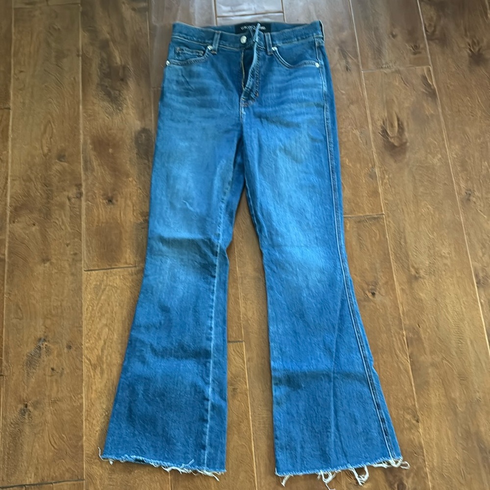 High rise raw cuff ankle jean. The Carson by VB